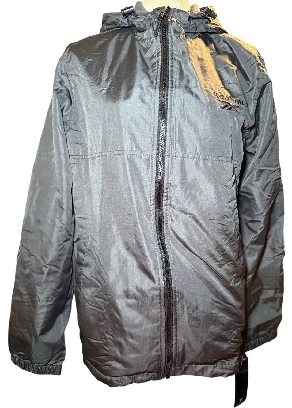 Reebok Lightweight Hooded Rain Jacket Windbreaker, Waterproof, Men's Small, NWT